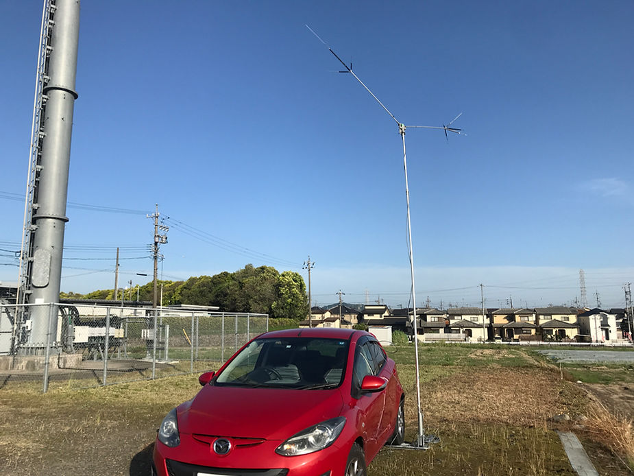 V型ダイポールアンテナを上げて運用してみました